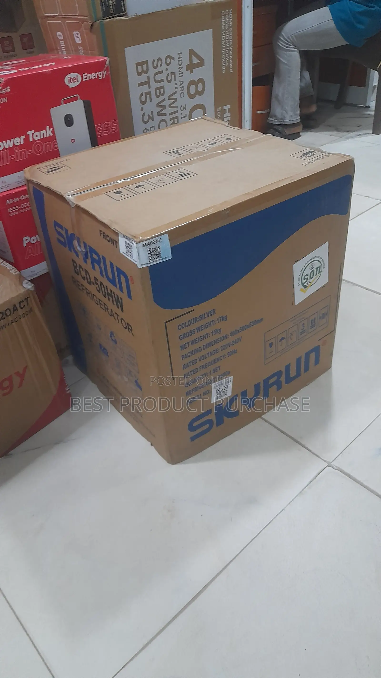 Skyrun BCD-50HW Portable Mini Refrigerator Reliable