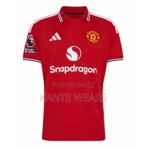 Manchester United 2026/2027 Home Jersey With Premier League Badges