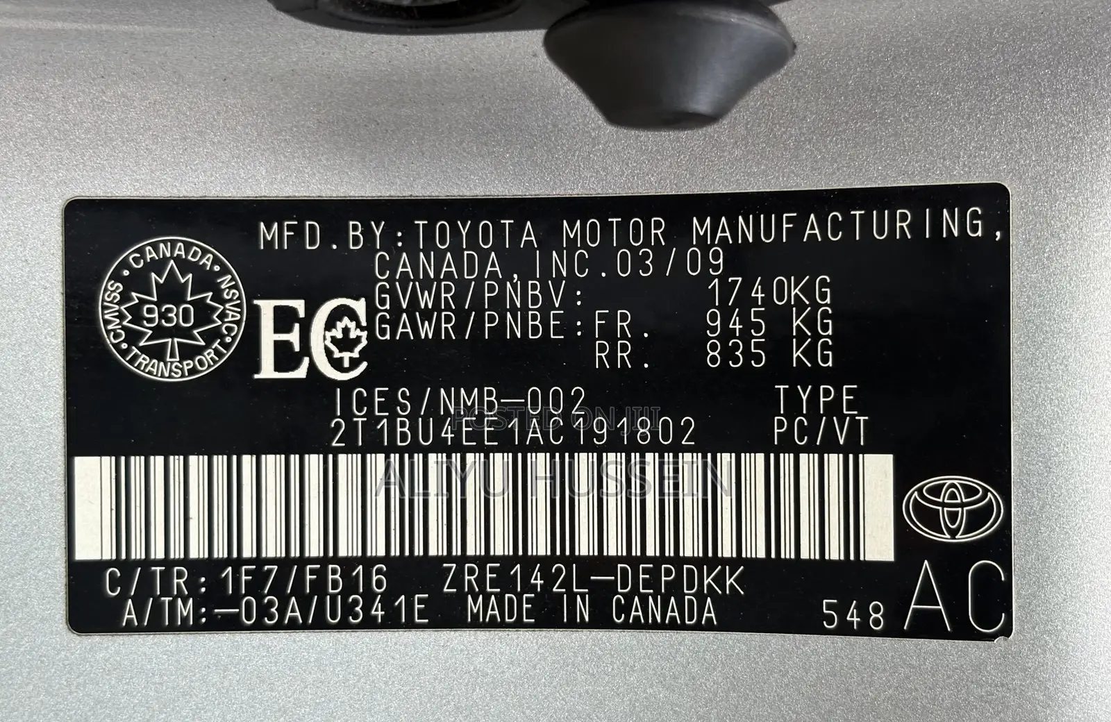 Toyota Corolla 2009 Silver