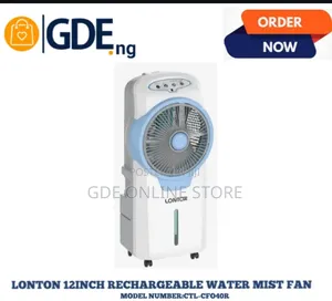 Lontor 12inch Rechargeable Water Mist Box Fan