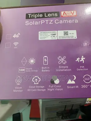 Ubox Triple Lens CCTV Camera 4g Network