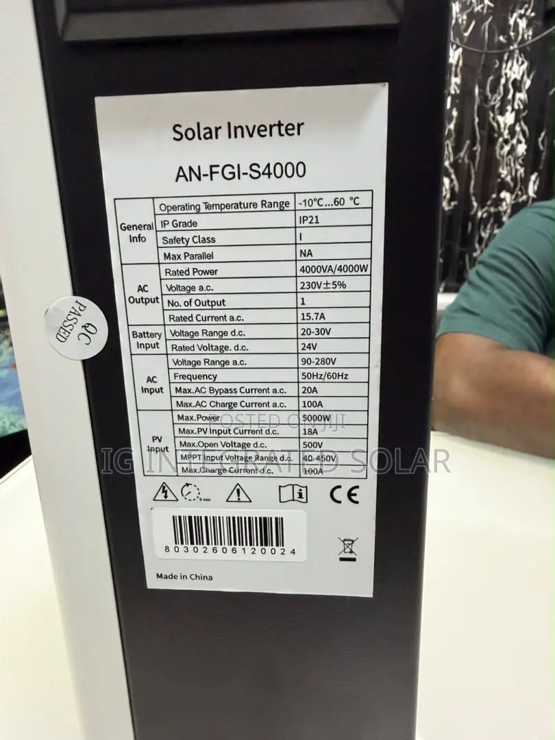 4kva Hybrid Inverter 24v Solar System