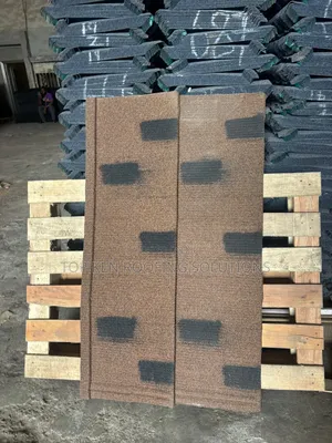 Shingle Design Sheet Brown Patched Black 0.55mm