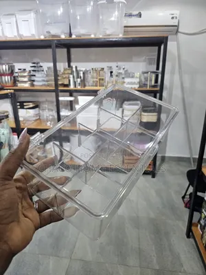 Acrylic 8-Compartment Tea Bag Organizer Box