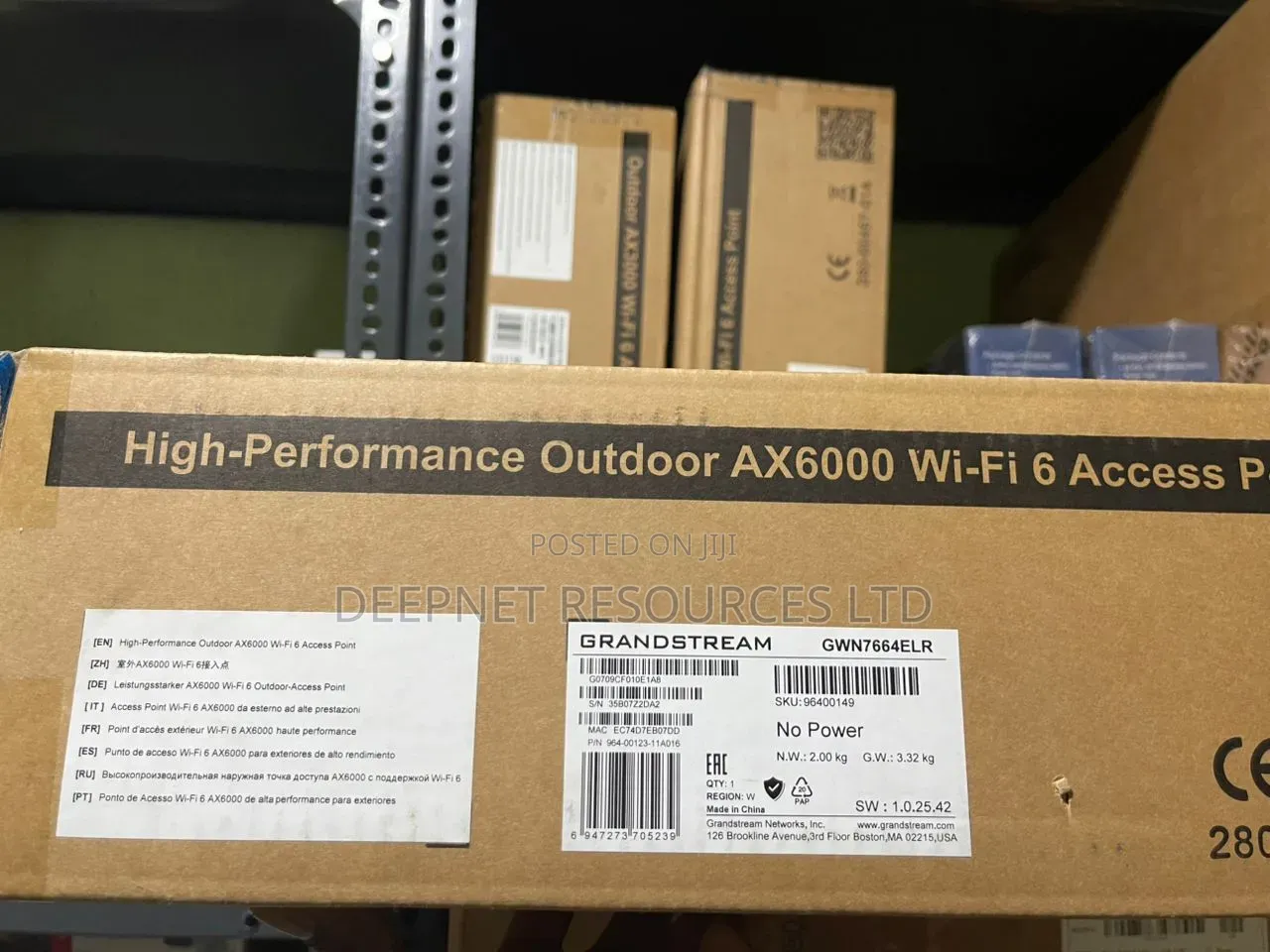 Grand Stream Outdoor Ax6000 Wifi 6 Access Point