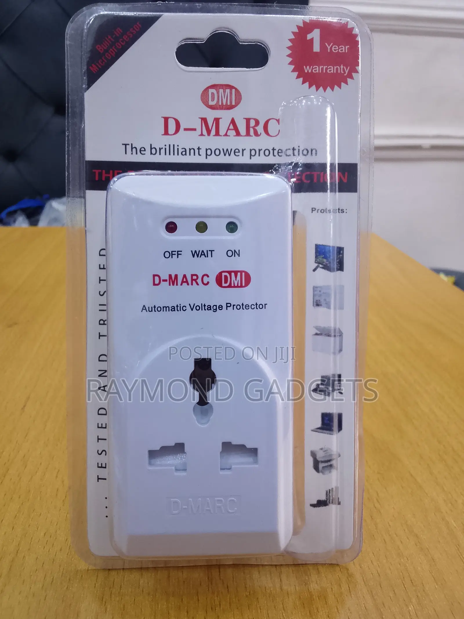 D-Marc DMI 203M Automatic Voltage Protector 13A 3000W With Delay White