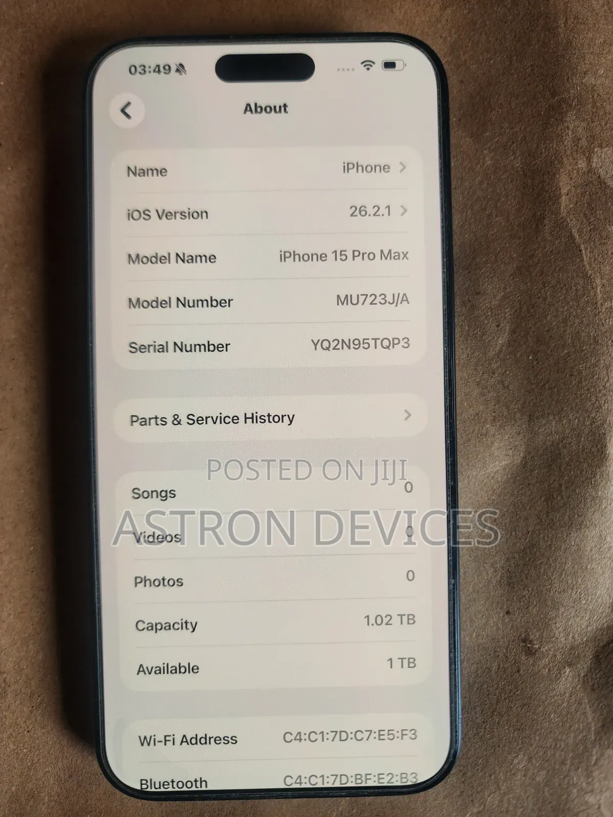 Apple iPhone 15 Pro Max 1 TB Blue