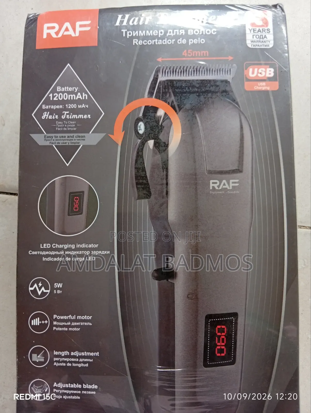 Rechargeable Clipper/Hair Cutter