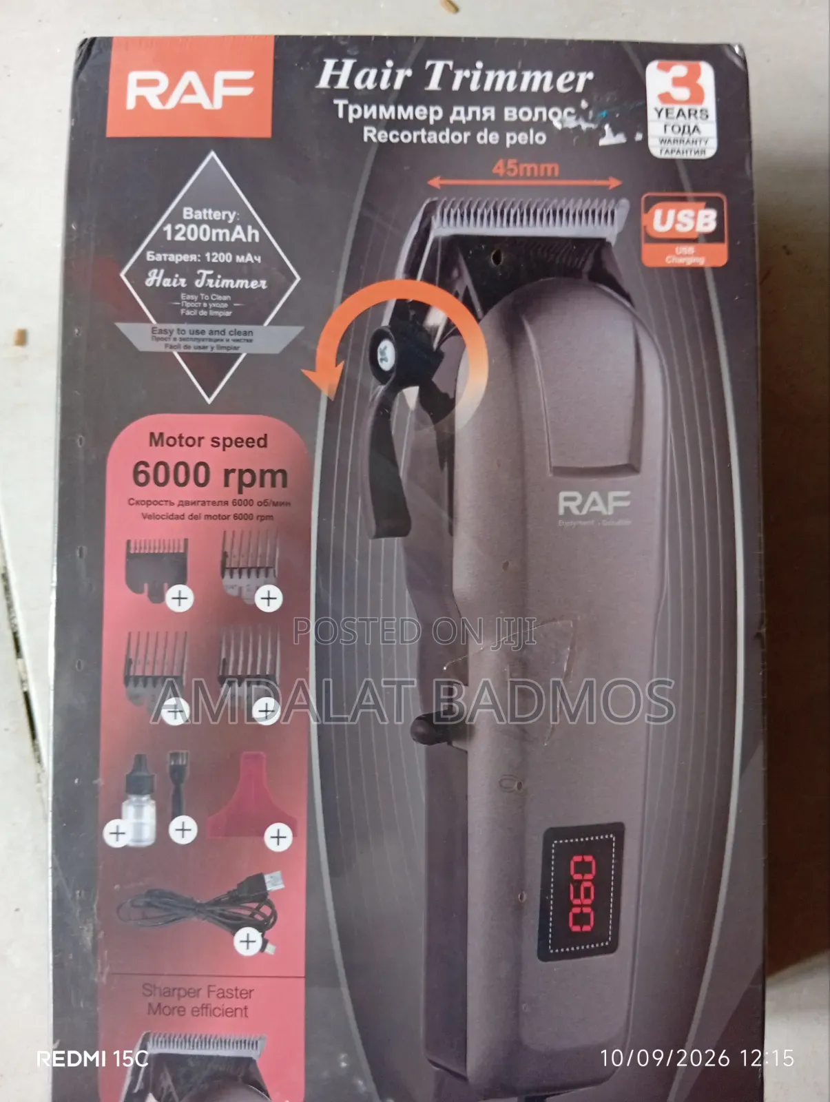Rechargeable Clipper/Hair Cutter