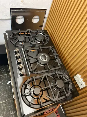 Polystar 5 Burner Black Stainless Gas Cooker