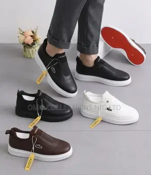 Luxurious Lacoste Men’s Slip-on Sneakers – Fully Boxed