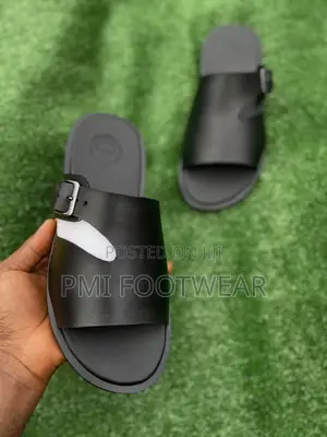 Calf Skin Leather Cross Slide