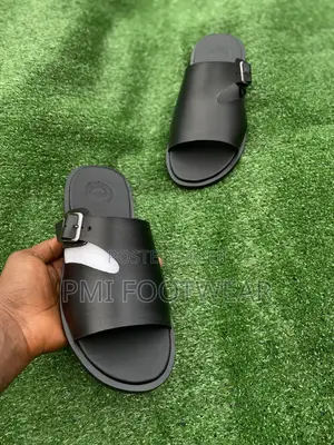Calf Skin Leather Cross Slide