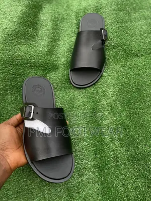 Calf Skin Leather Cross Slide