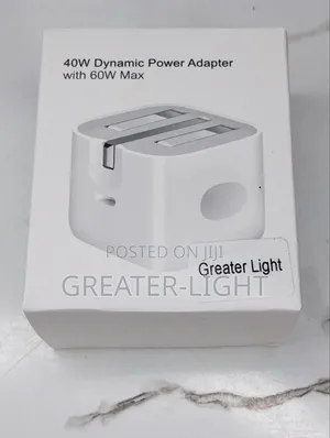 New Apple 40W Dynamic Power Adapter (60W Max) - Fast Charger USB-C