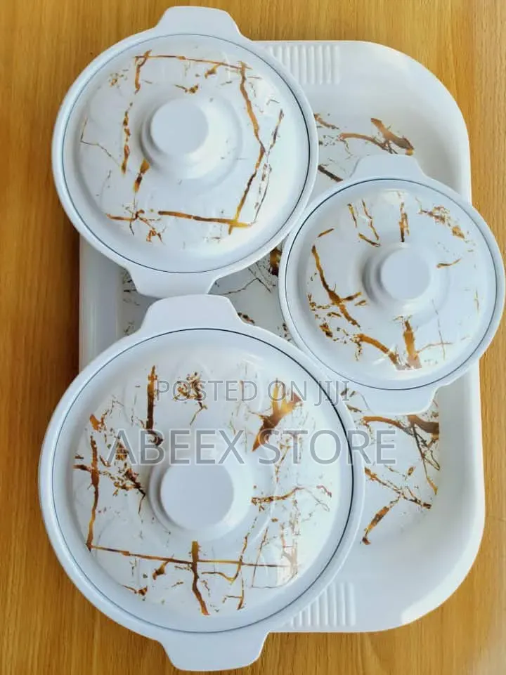 3 Dinner Sets With Tray