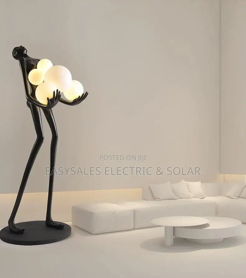 Lamp With LED Human Body Design Iron Glass