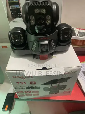 T31 Intelligent Solar 4G LTE PTZ Security Camera - Triple Lens, 12MP