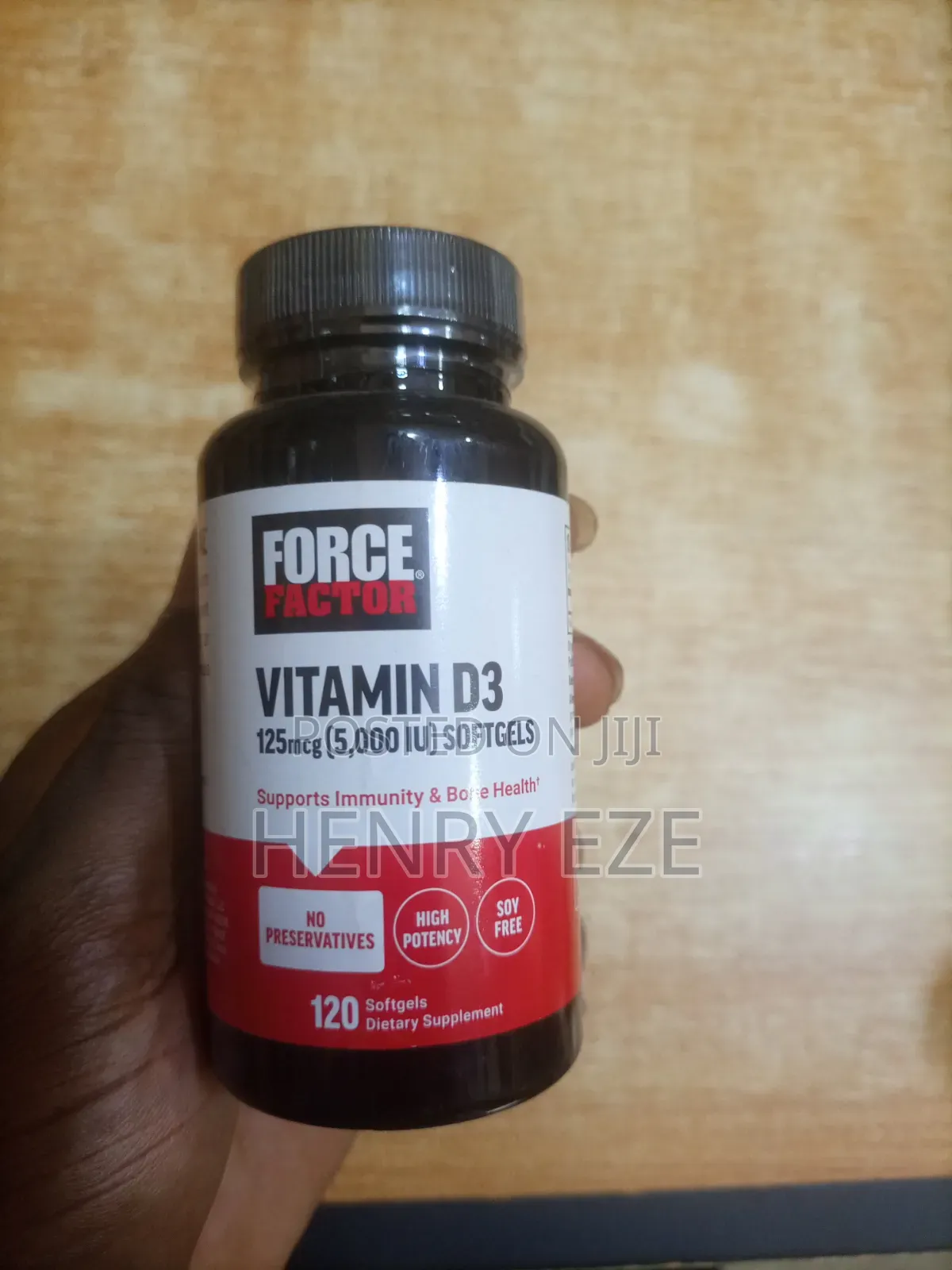 Force Factor Vitamin D3 5,000 IU – 120 Softgels | High Potency