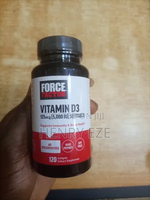 Force Factor Vitamin D3 5,000 IU – 120 Softgels | High Potency