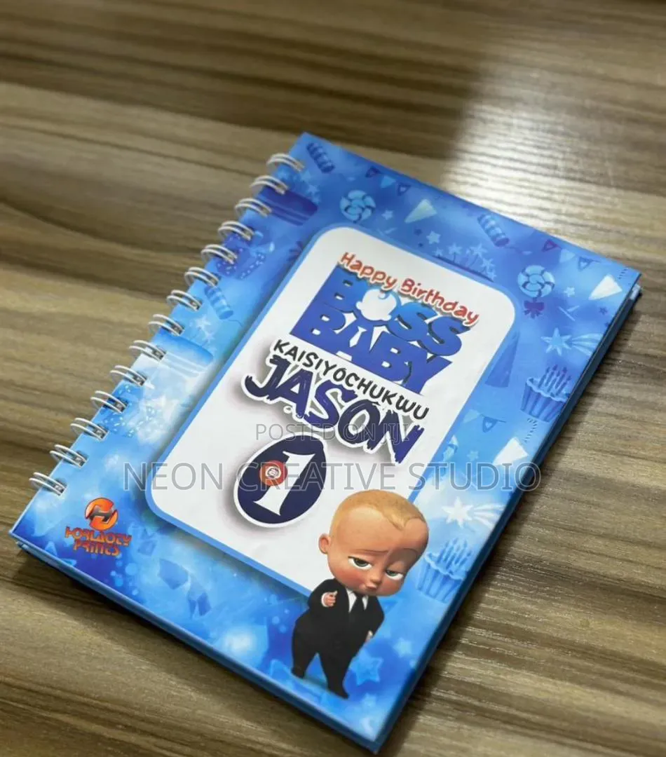 Small Hard Cover Jotter for Birthday