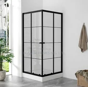 90cm X 90cm Shower Cubicle Blacknline