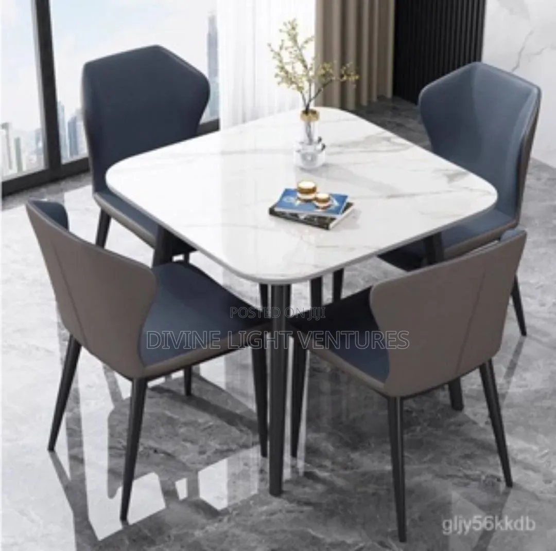 Marble Dining Table and Chairs