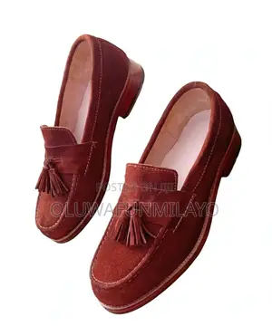 Men's Brown Suede Tassel Loafers