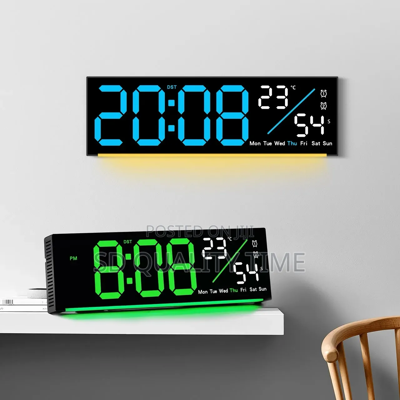 Led Digital Wall Clock (13 Inches)