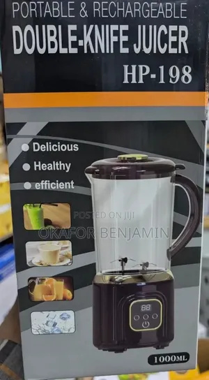 High Quality Rechargeable Juicer Double Blade