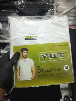 VHT High Quality 3-in-1 Men's White Round Neck Underwear Pack (Size M)