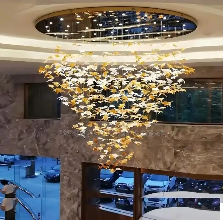 Designer Flowers Glass Chandelier