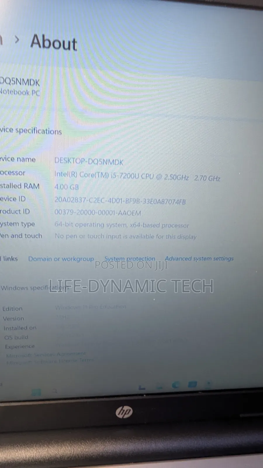 Laptop HP 250 G6 4GB Intel Core i5 SSD 128GB