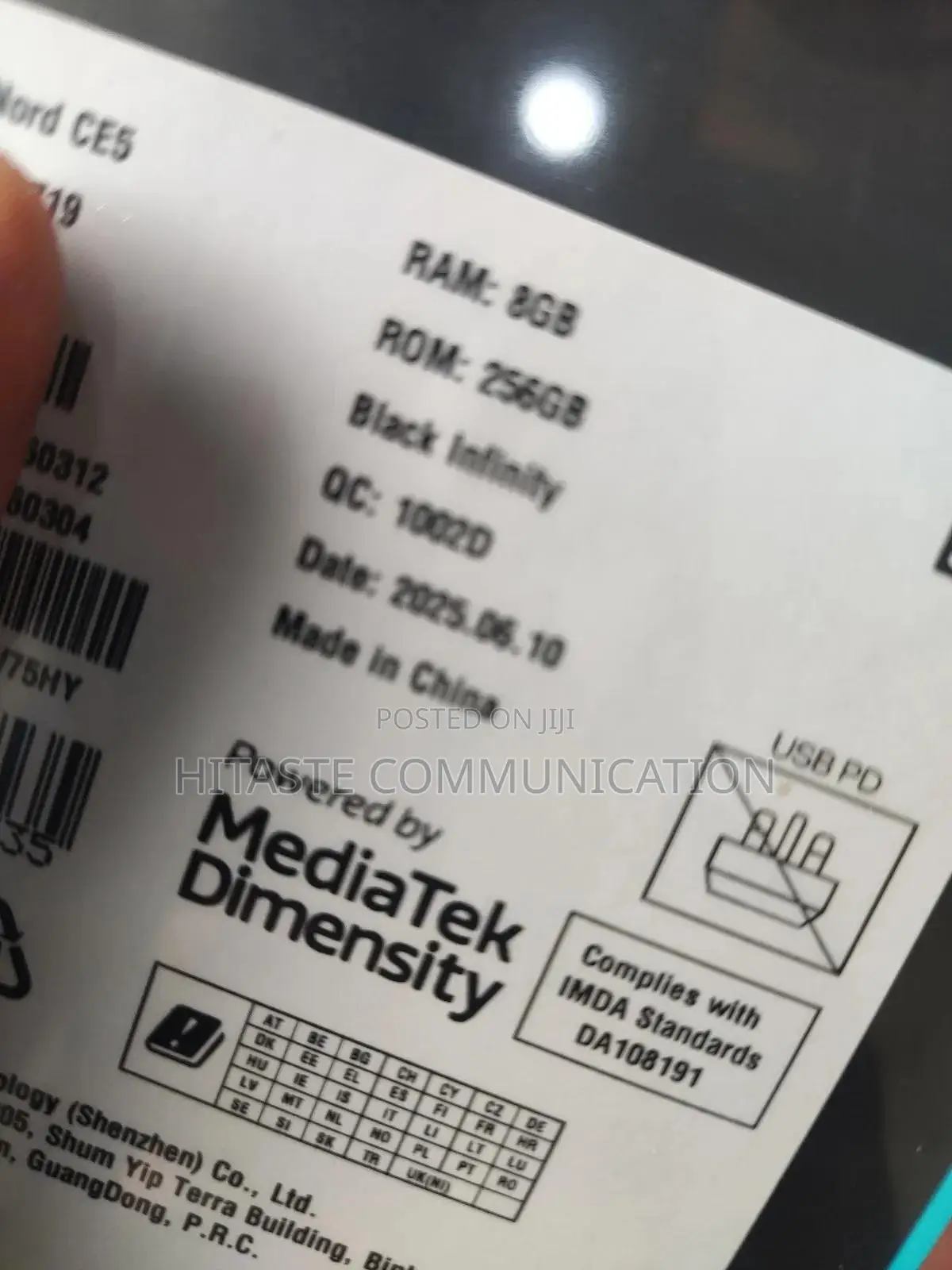 New OnePlus Nord CE 5G 256 GB Black