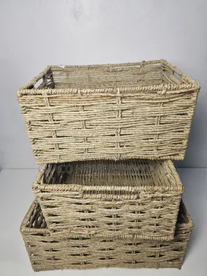 Multipurpose Woven / Rattan Storage Baskets( Small, Medium Large)
