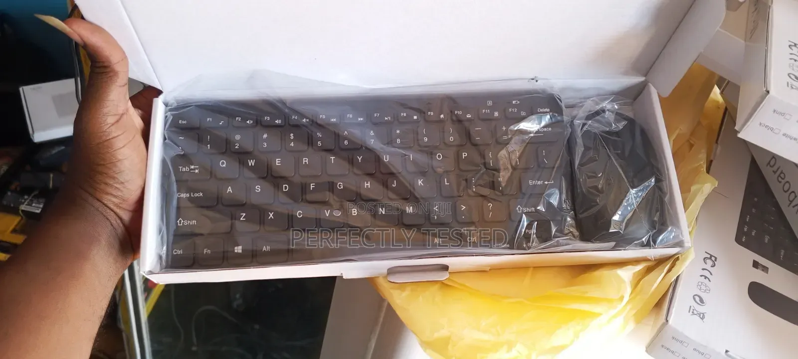 Wireless Keyboard With Wireless Mouse