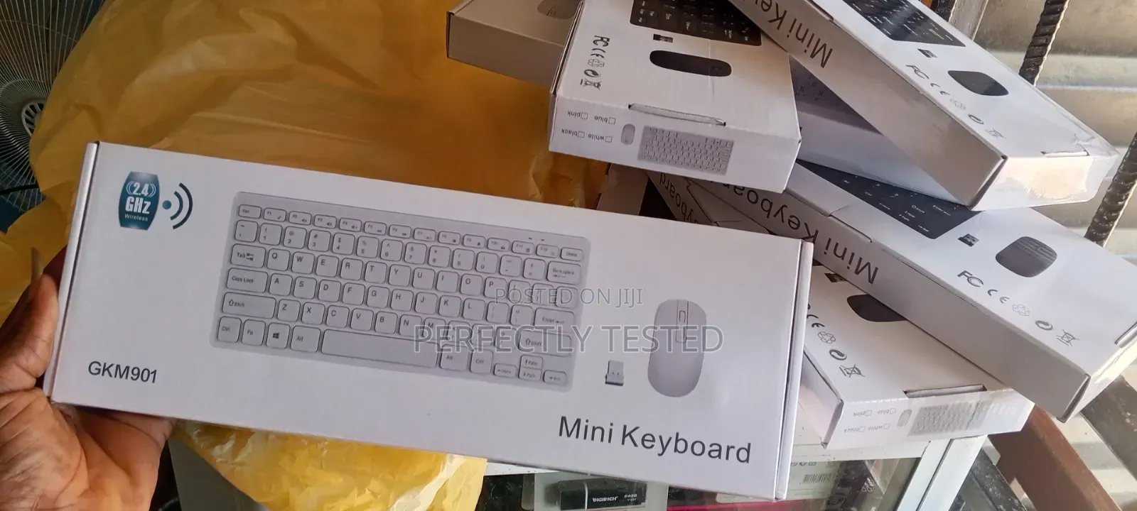 Wireless Keyboard With Wireless Mouse