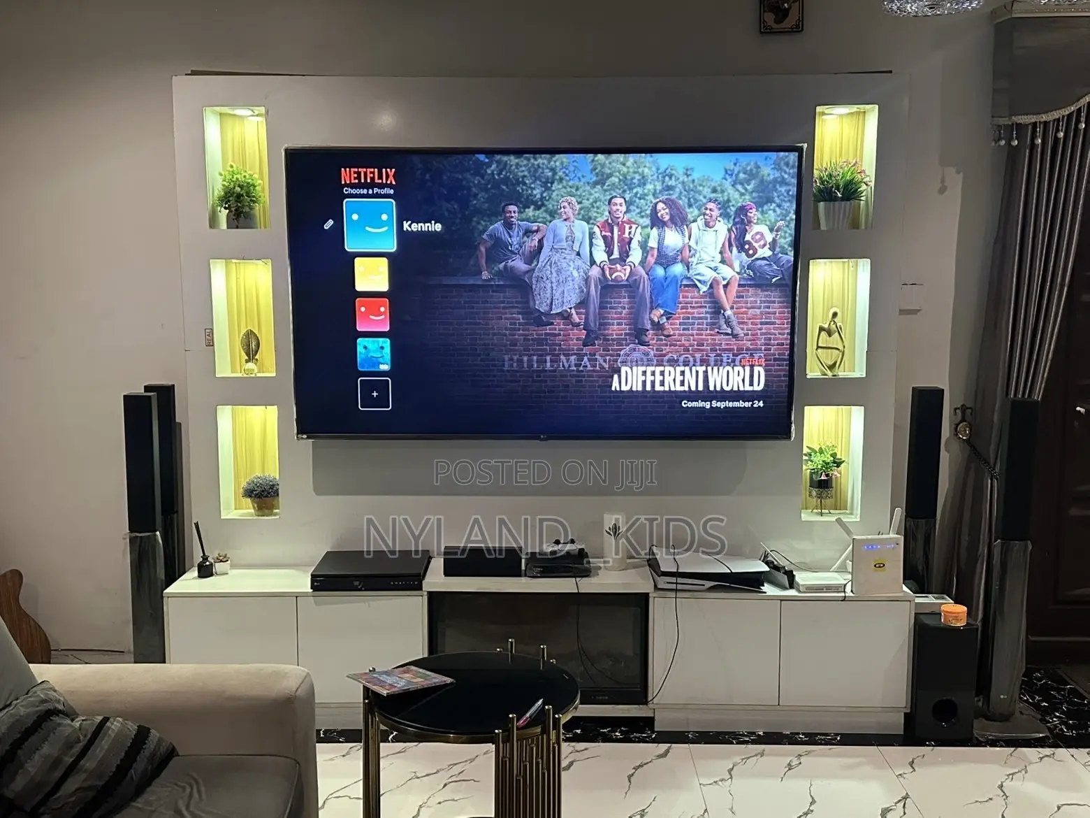 TV Panel and Cabinet