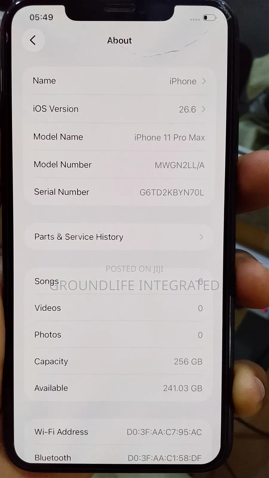 Apple iPhone 11 Pro Max 256 GB Gray