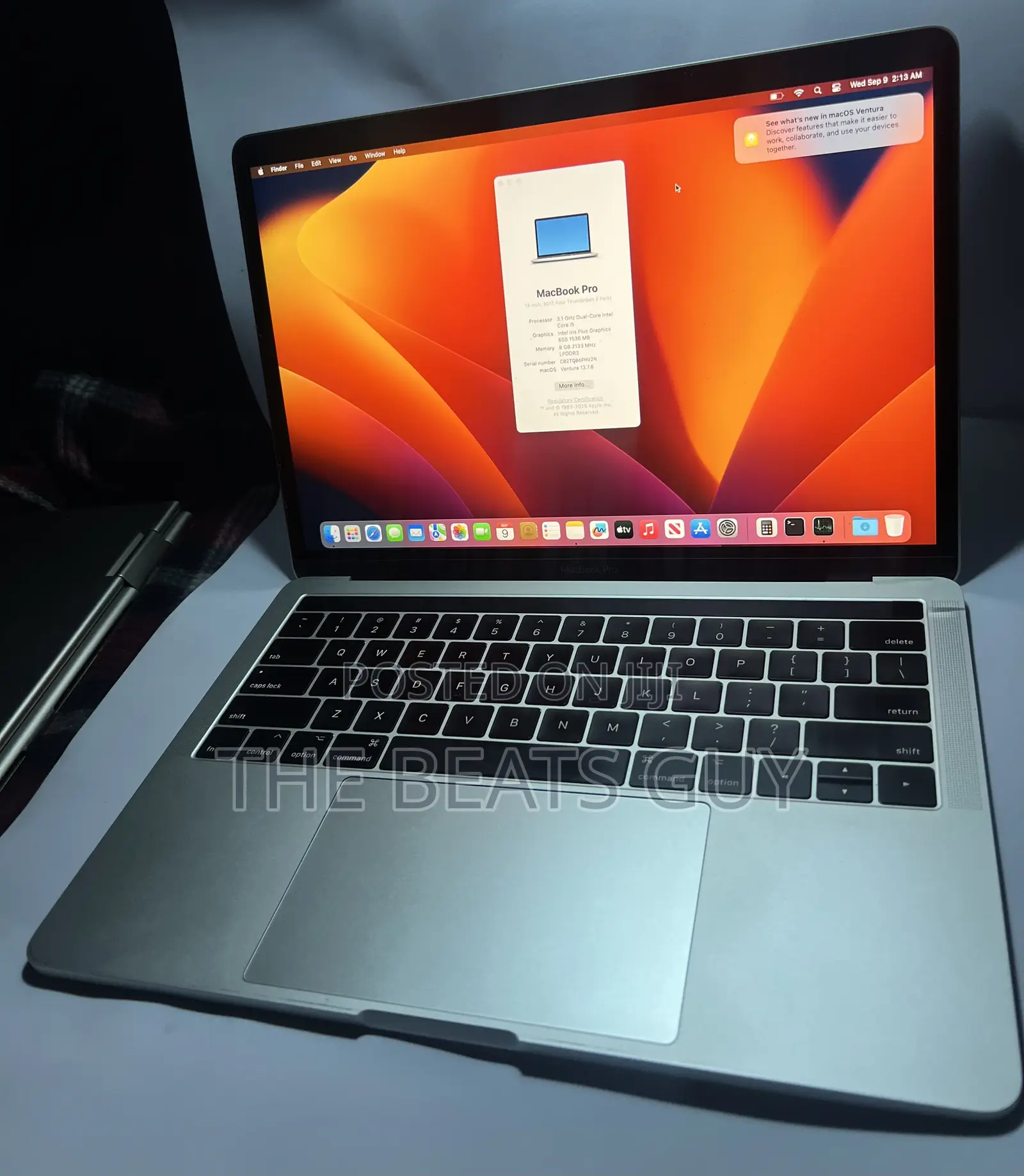 Laptop Apple MacBook Pro 2017 8GB Intel Core i5 SSD 256GB