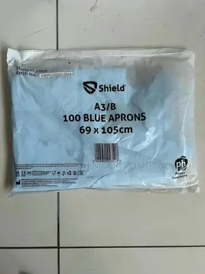 Blue Disposable Aprons — 100 Pack — 69 X 105cm —Shield Healthline