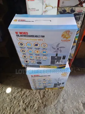  25W Solar Rechargeable Fan With Solar Panel, Long-Lasting Battery