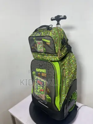 Game Boy Kids Trolley School Bag