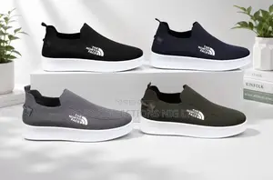 Premium Men’s Slip on Sneakers–Black, Navy, Grey and Olive-Fully Boxed