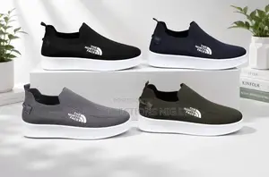 Premium Men’s Slip on Sneakers–Black, Navy, Grey and Olive-Fully Boxed
