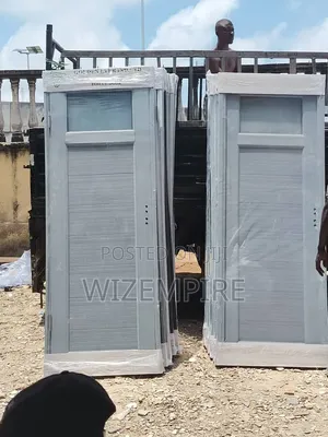 PVC Toilet Doors Gray Color Available