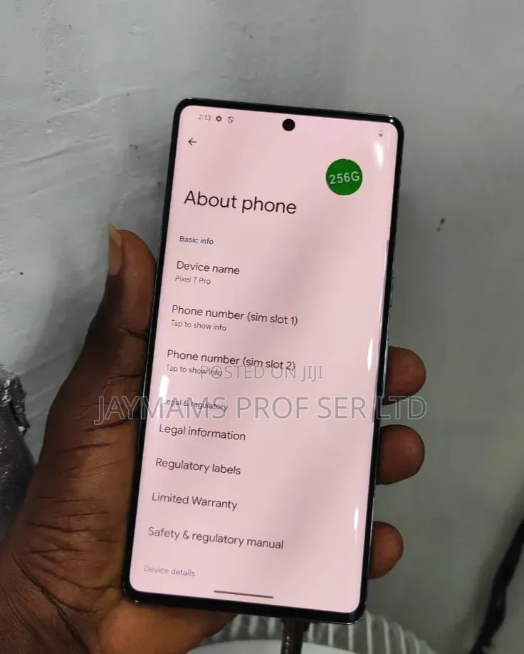 Google Pixel 7 Pro 256 GB Black