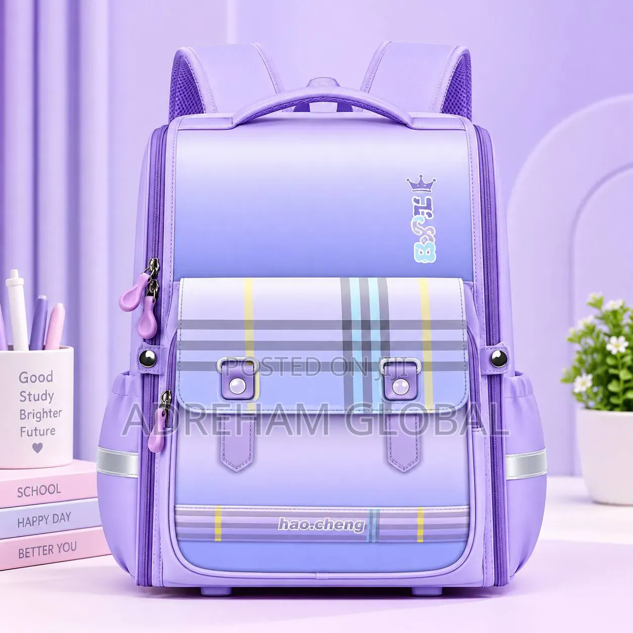 Quality Classy Orthopedic Box Shape School Bag( for Higher Pri Class