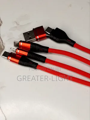 Heavy Duty 3-in-1 Fast Charging Cables - Universal Braided Cord