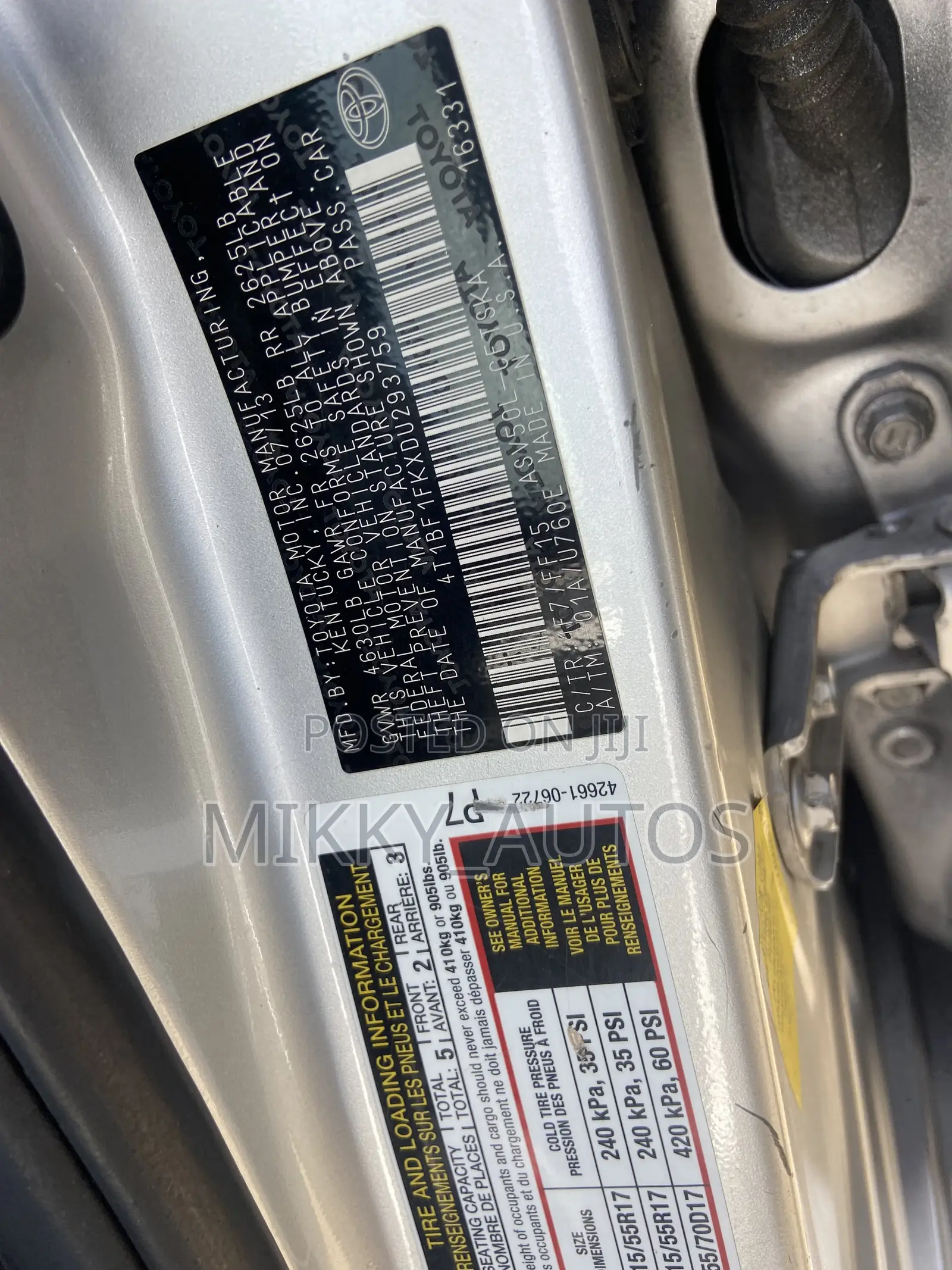 Toyota Camry 2014 Silver